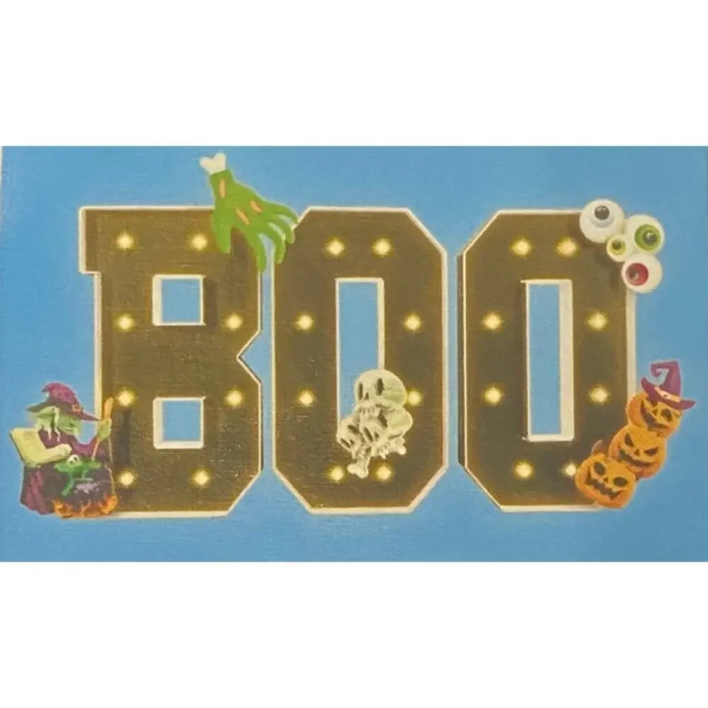 BOO Cardboard Letters for Halloween Party Decorations, Letter Box Decor New